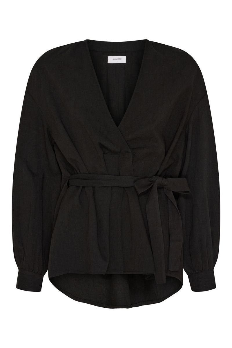 Flora Bluse Black