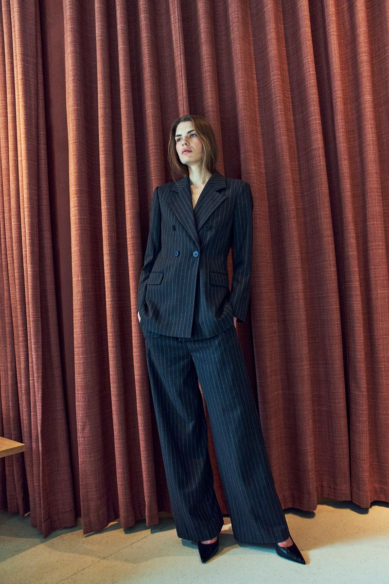 Tailor Pants  Black w Red Pear
