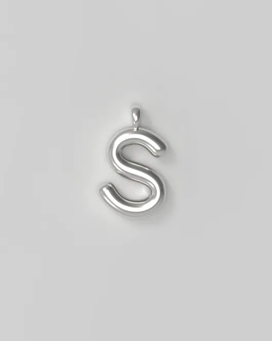 Hovedbilde Letter Charm Large Silver