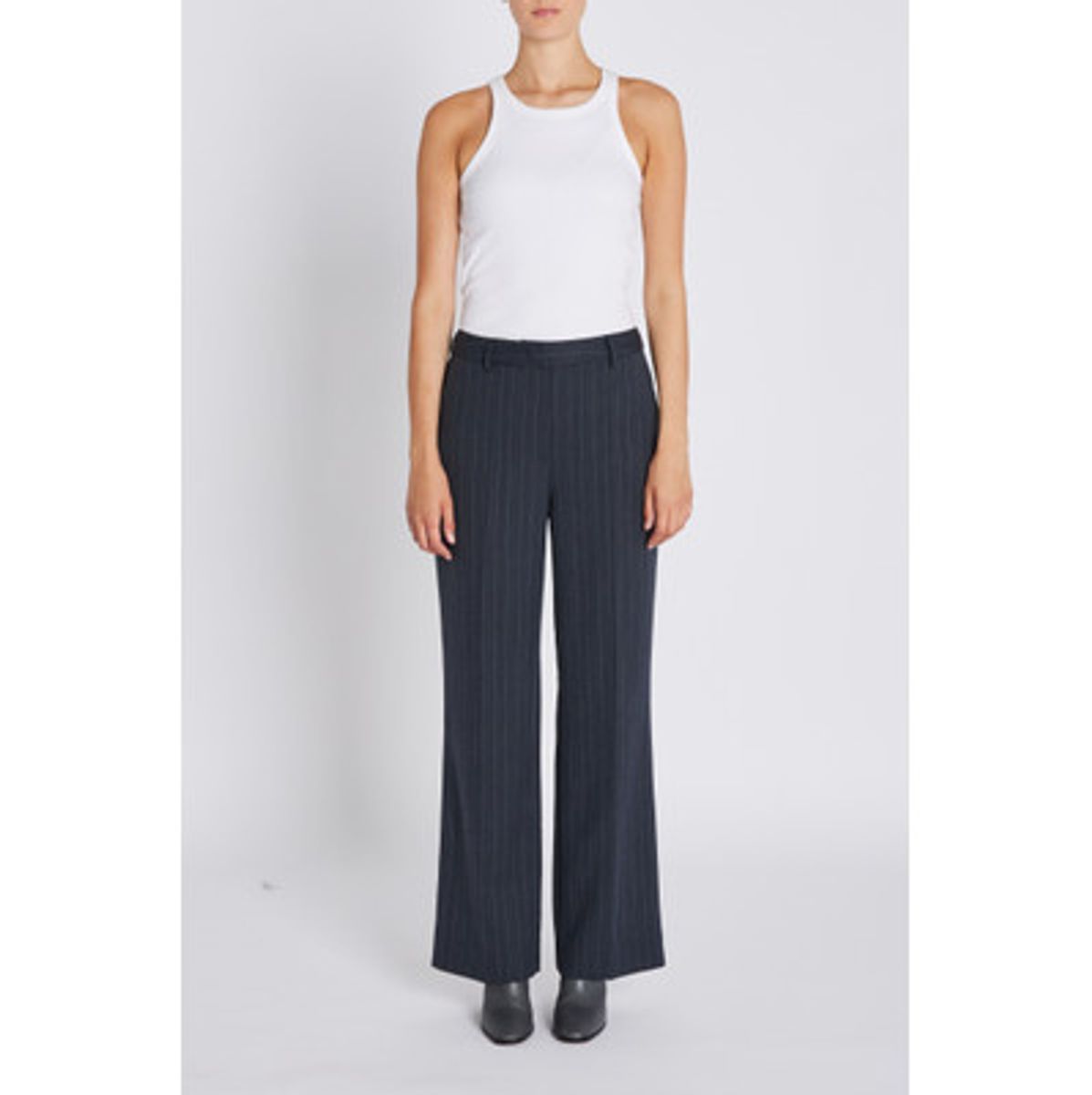 Apricot Eleza Pants Blue Pin Stripe