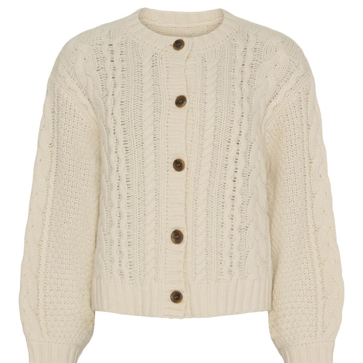 Dahlia Cable Knit - White Sand
