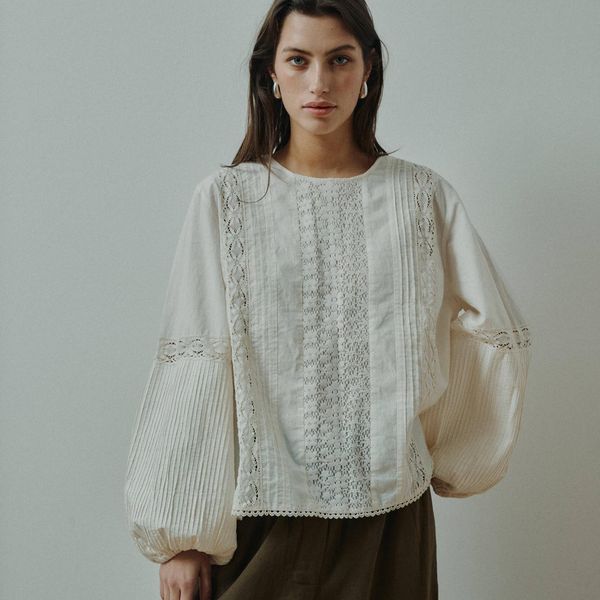Hovedbilde Jasmin ls Bluse White Sand